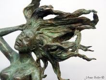 Load image into Gallery viewer, &quot;The Mermaid&quot; oceanic, figurative, bronze sculpture
