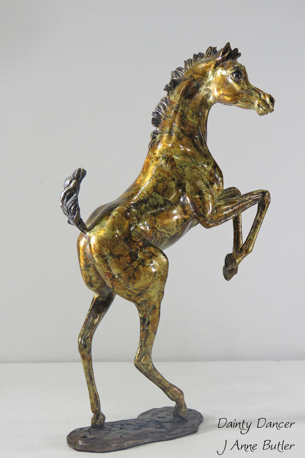 Foal statue in bronze