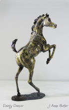 Cargar imagen en el visor de la galería, Bronze foal sculpture in contemporary  bronze patina
