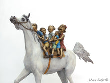 Load image into Gallery viewer, &quot;All Aboard&quot; sculpture by J. Anne Butler.
