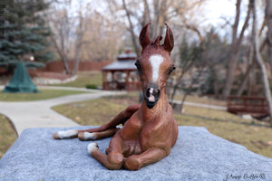 "Faith" equine bronze sculpture