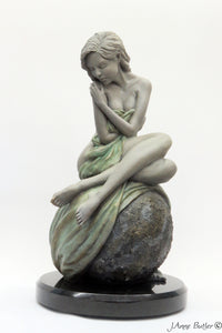 " Solitaire " table top size Bronze Sculpture.
