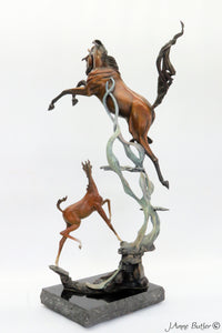 Born To Dance bronze equine sculpture