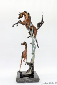 " Born To Dance " Bronze Equine Sculpture.