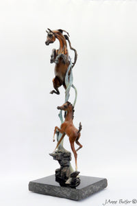Born To Dance bronze equine sculpture