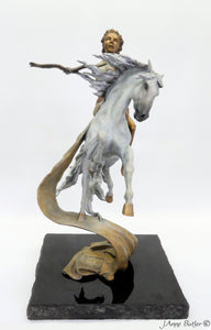 Epona - Celtic Goddess of Horse bronze sculpture