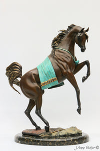 "La Leyenda" Escultura de Bronce Caballo Árabe