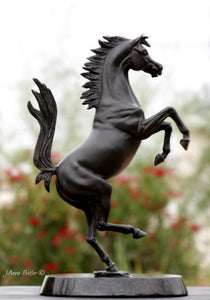 " Cavallino Rampante  / Prancing Horse " equine bronze sculpture.