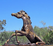 Load image into Gallery viewer, &quot;Rise and Shine&quot; Miniature Bronze Foal Sculptures.       (Available Now)
