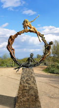 Cargar imagen en el visor de la galería, The Seasons, figurative sculpture captured in bronze
