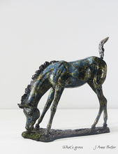 Load image into Gallery viewer, Bronze foal sculpture

