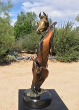 Load image into Gallery viewer, &quot; But Mamma..Look! &quot; bronze mare and foal sculpture.
