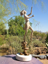 Load image into Gallery viewer, &quot;Ray of Sunshine&quot;, a stunning 28&quot; high bronze figurative sculpture
