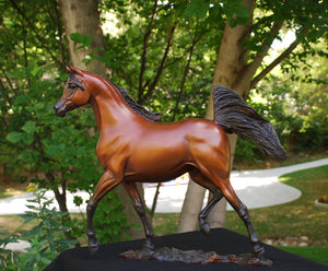 Supreme Stallion -  Arabian Stallion Bronze Sculpture.