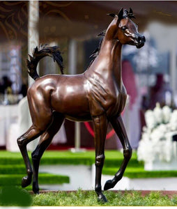 "Dream of Spring" Life Size Arabian Horse Bronze Sculpture "        160 cm   64" high