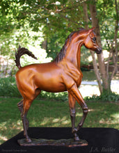 Cargar imagen en el visor de la galería, Arabian Horse Bronze Sculpture

