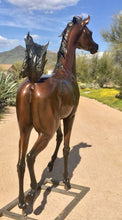 Load image into Gallery viewer, &quot;Dream of Spring&quot; Life Size Arabian Horse Bronze Sculpture &quot;        160 cm   64&quot; high

