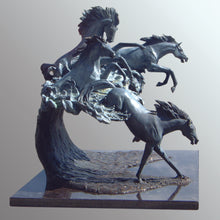 Cargar imagen en el visor de la galería, &quot;HorsePower&quot; equine bronze sculpture.
