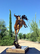Load image into Gallery viewer, &quot; Arabesque&quot; bronze equine sculpture
