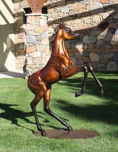 Layla Arabian horse bronze sculpture