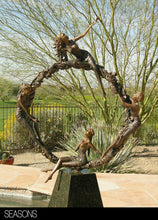 Cargar imagen en el visor de la galería, The Seasons, figurative sculpture captured in bronze
