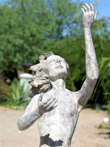 "Ray of Sunshine", a stunning 28" high bronze figurative sculpture