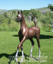 Load image into Gallery viewer, Equine sculpture, &quot;She&#39;s My Girl&quot; by J. Anne Butler
