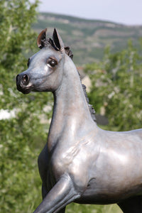 Equine sculpture, "She's My Girl" by J. Anne Butler