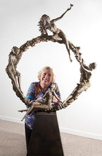 Load image into Gallery viewer, The Seasons, figurative sculpture with J. Anne  Butler.
