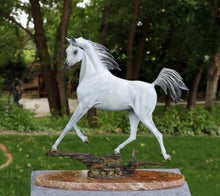 Load image into Gallery viewer, &quot; Sirocco &quot; Arabian Horse Bronze Sculpture
