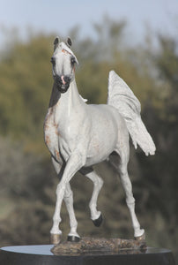 WH Justice Arabian horse bronze sculpture